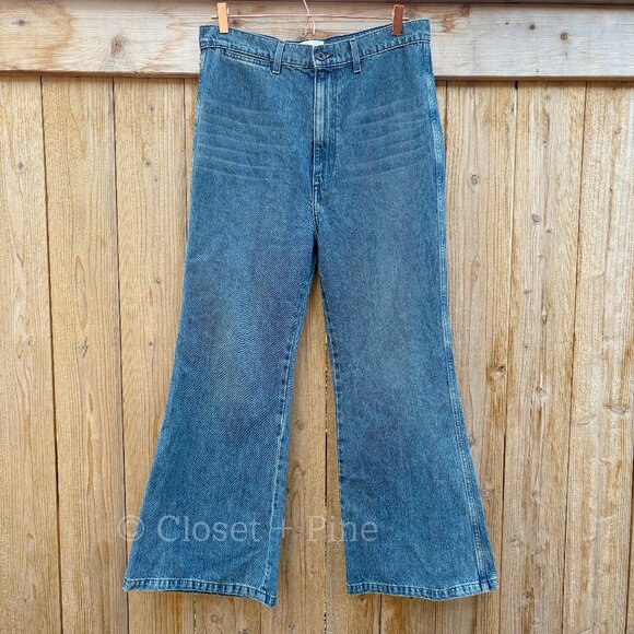 Doen Melody Jeans in Albi Wash Size‎ 32 Wide Leg Denim 100% Organic Cotton - Picture 3 of 17